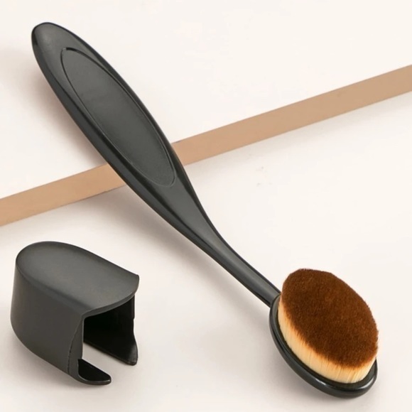 Foundation Brush with Cap Soft Dense Synthetic Bristles Toothbrush-shaped - Picture 6 of 8